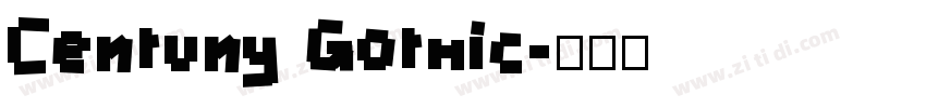Centuny Gothic字体转换